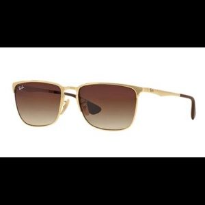 Ray-Ban 3508 Gold Rim Sunglasses
